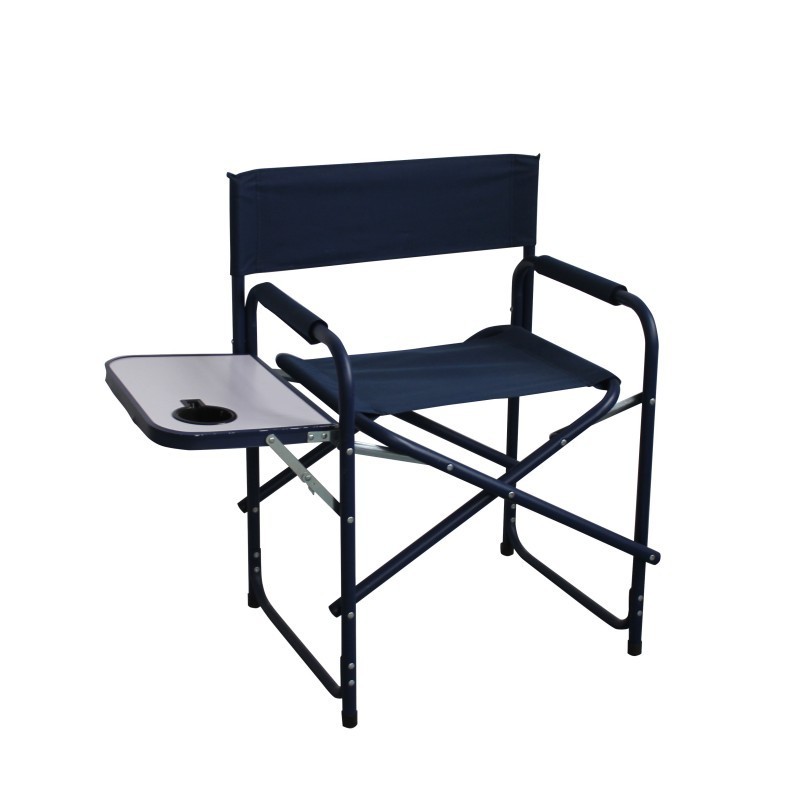 Portable Folding Director Chair Outdoor Sports Camping Chair Picnic Beach Chair with Side Table