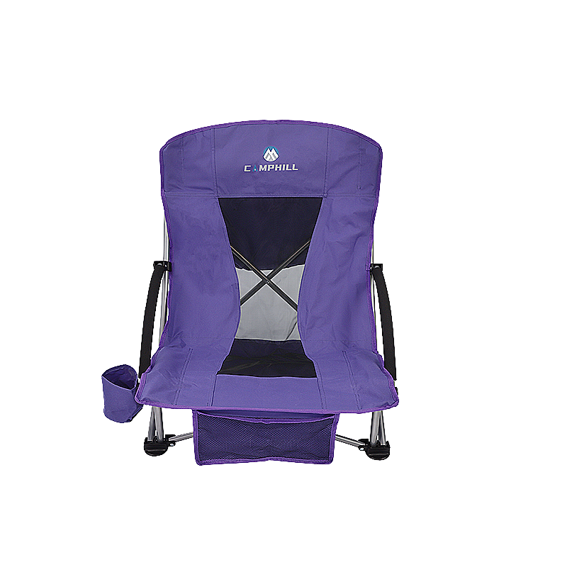 Portable Foldable Beach Chair Folding Backpack Chair with Cup Holder & Cooler Bag for Fishing Beach Modern Blue,purple Color