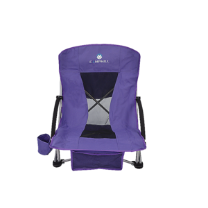 Portable Foldable Beach Chair Folding Backpack Chair with Cup Holder & Cooler Bag for Fishing Beach Modern Blue,purple Color