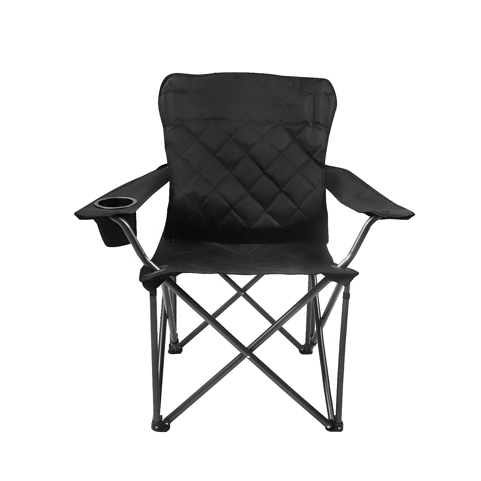 Folding Chair with Back Support for Heavy People Outdoor  Garden Chair Oversize Padded Chair