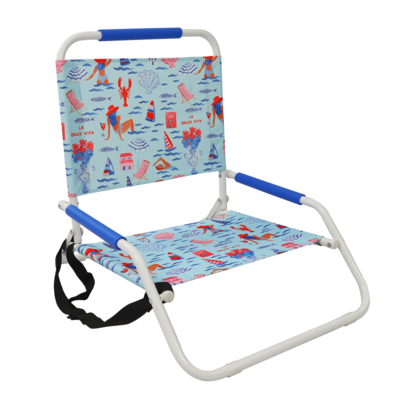 Wholesale Low Beach Chair Backpack Folding Camp Chair Portable Heavy Duty Sand Chair