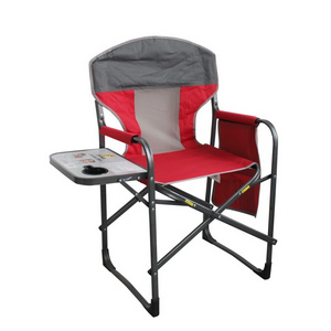 Portable Folding Director Chair Outdoor Sports Camping Chair Picnic Beach Chair with Side Table