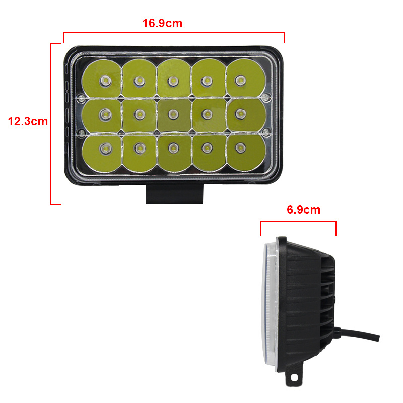 5inch 45W high low beam led work light for 12V 24V farm tractor 4X4 truck ATV project outdoor light H4 led projector