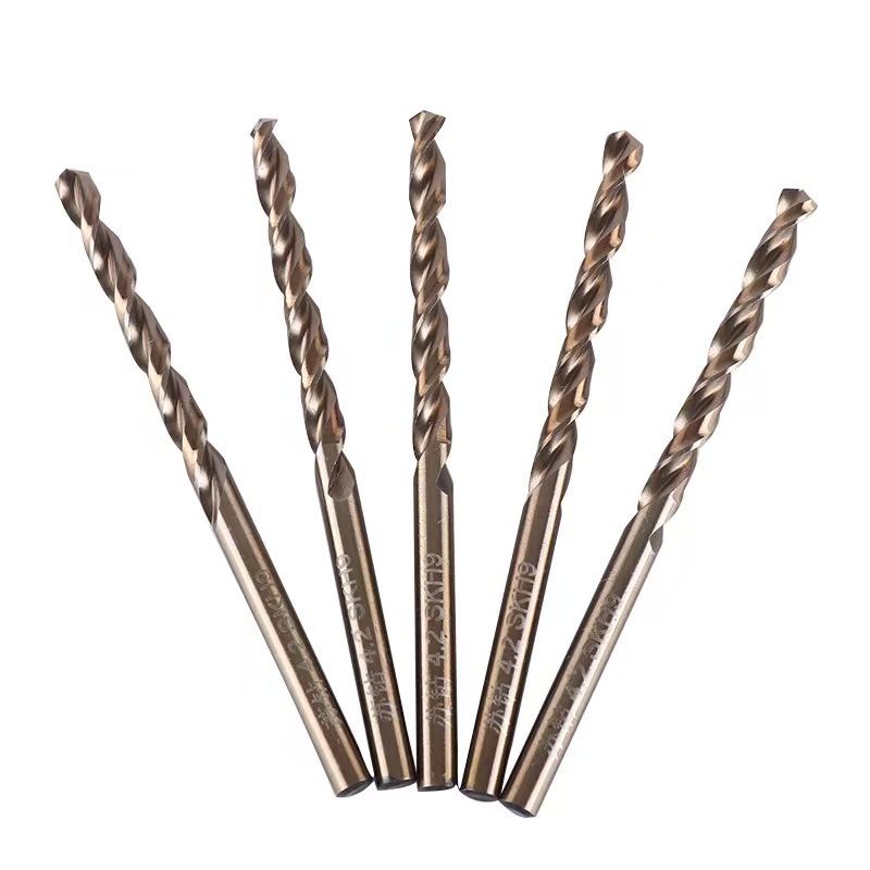 HigHigh speed steel HSS straight shank twist drill drill stainless steel iron aluminum M35 fully ground cobalt drill