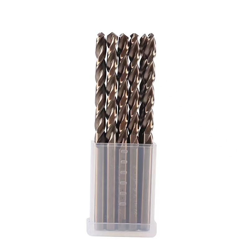 HigHigh speed steel HSS straight shank twist drill drill stainless steel iron aluminum M35 fully ground cobalt drill