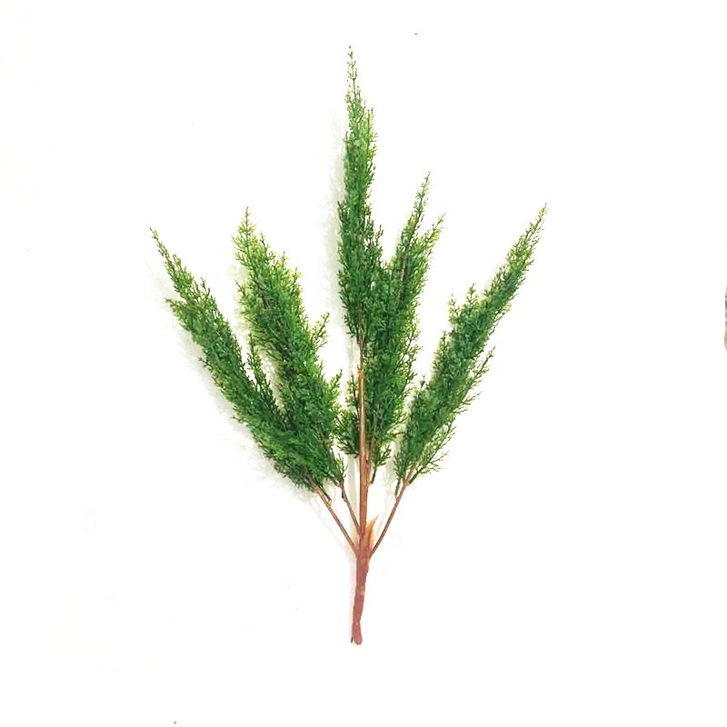 factory hot sale  artificial  cedar tree leaves artificial christmas tree pine branches