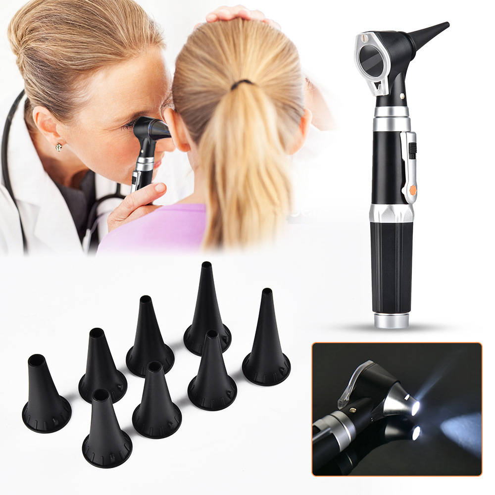 Professional Medical Equipment Wireless Digital Fiber Optic Ent Standard Otoscope Set