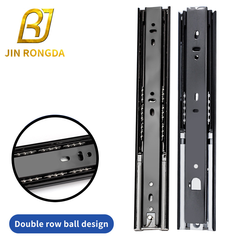 Jinrongda Professional Heavy Duty Drawer Slides Undermount Telescopic Channel Drawer Slide Rail