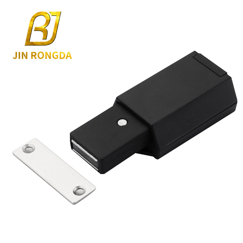 Jinrongda Kitchen Cupboard Fitting Closet Furniture Cabinet Door Self Locking Catch Latch Push to Open System