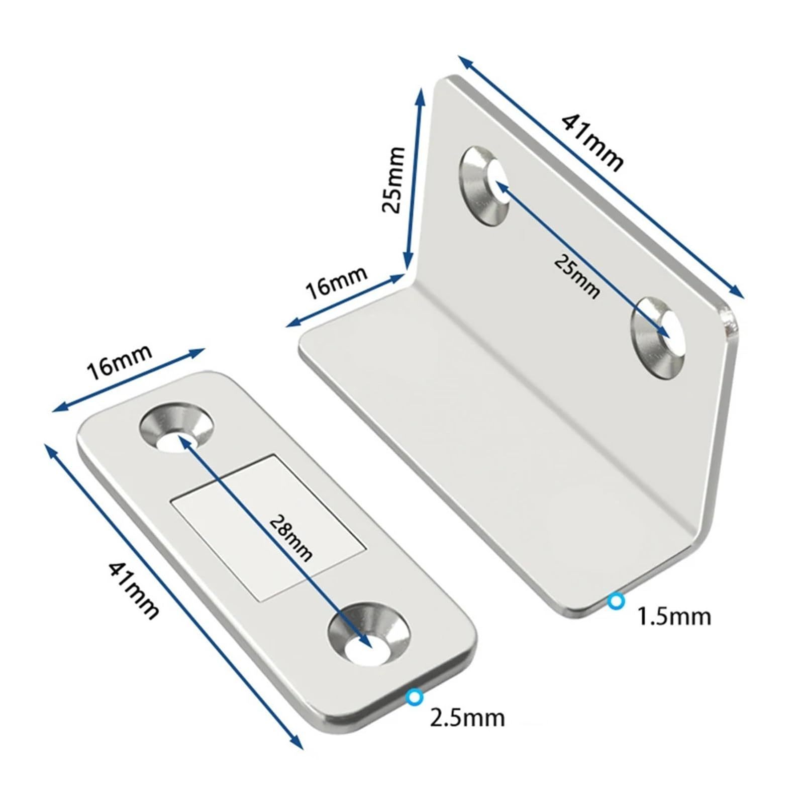 Jinrongda Furniture Hardware Cabinet Door Magnetic Suction Cabinet Latches For Sliding Door Closer