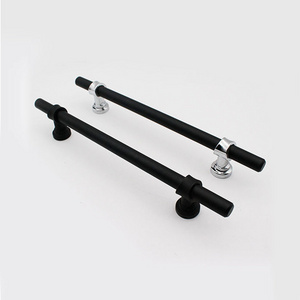 Stainless Steel Decorative Wardrobe Kitchen Cabinet Drawer Pulls Handles Furniture Design Hardware Door Handles Knobs Black