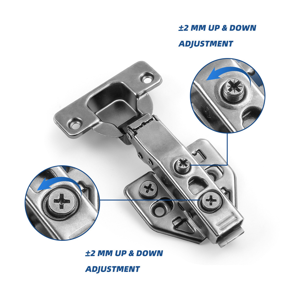 Jinrongda Furniture Wardrobe Hinges Strut Hydraulic Hinge Kitchen Soft Close Cabinet Adjustable 3D Hinge