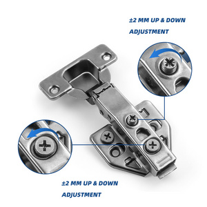 Jinrongda Furniture Wardrobe Hinges Strut Hydraulic Hinge Kitchen Soft Close Cabinet Adjustable 3D Hinge