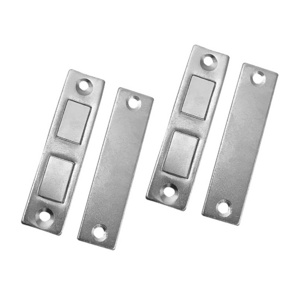 Jinrongda Square Stainless Steel Strong Tape Magnetic Door Catch For Furniture Cabinet Door