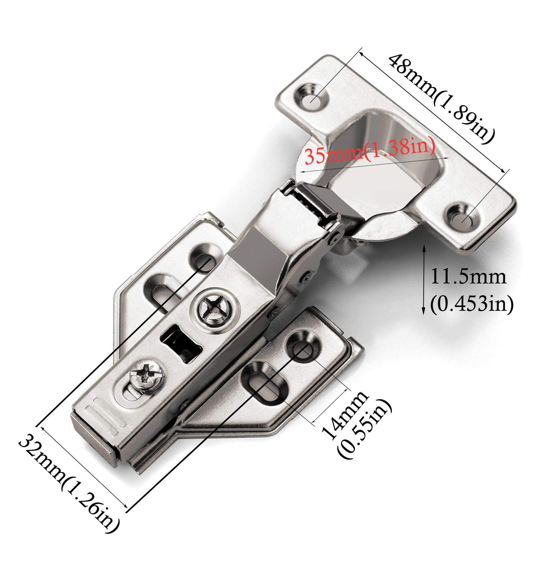 Heavy Duty Hydraulic Buffer Door Window Soft Closing Concealed Furniture Cabinet Hinges Jinrongda Metal Iron Durable Polishing