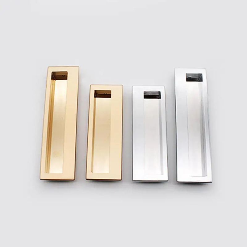 Jinrongda Hot sales Hidden Pull Cabinet invisible embedded sliding door handles recessed finger pull handle