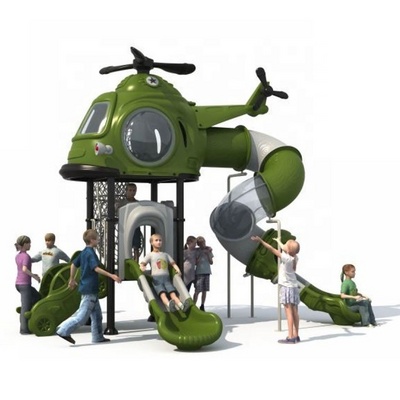 Helicopter Slide Set Kindergarten Kids Children Outdoor Game Airplane Playground With Slide