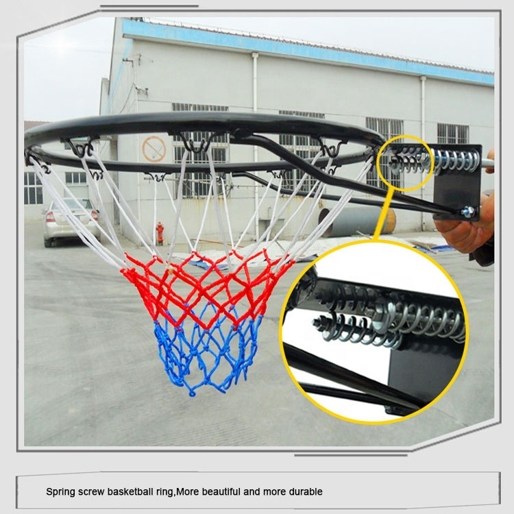 Cheap Price Iron Kids Basketball Ring Outdoor Mini Basketball Rim With Net