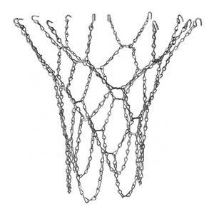 Factory Direct Sale Indoor Outdoor 12 Buckles Galvanized Steel Metal Iron Basketball Chain Net