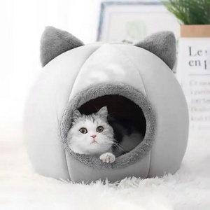 Factory Modern Waterproof Cartoon Style Warm Egg Shaped Comfortable Cute Pet Bed Cat Cave Bed House