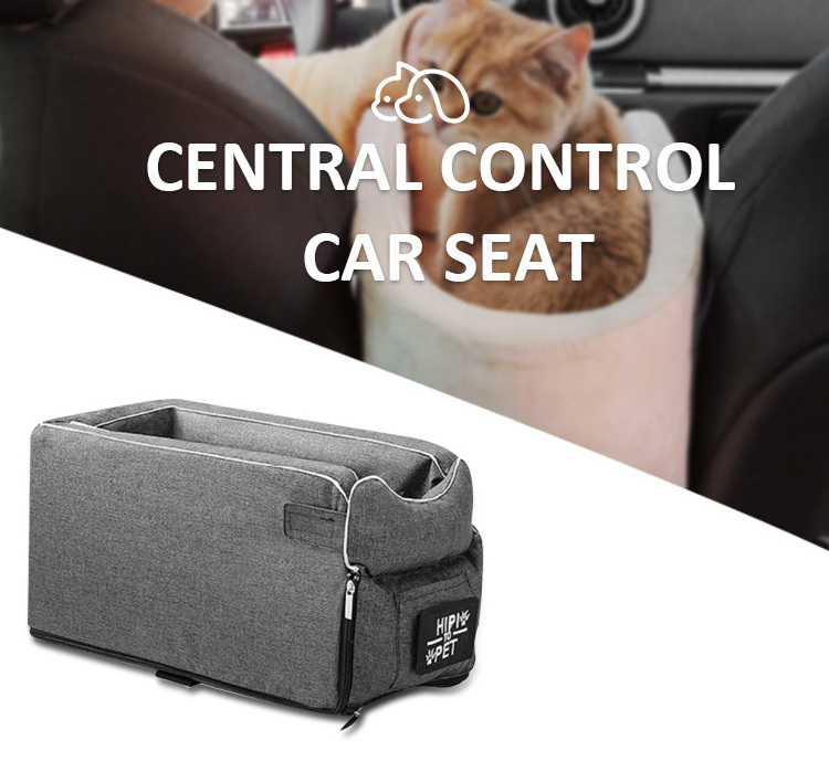 Durable Interactive Travel Safety Central Control Armrest Booster Seat Dog Pet Car Seat Cover Carrier