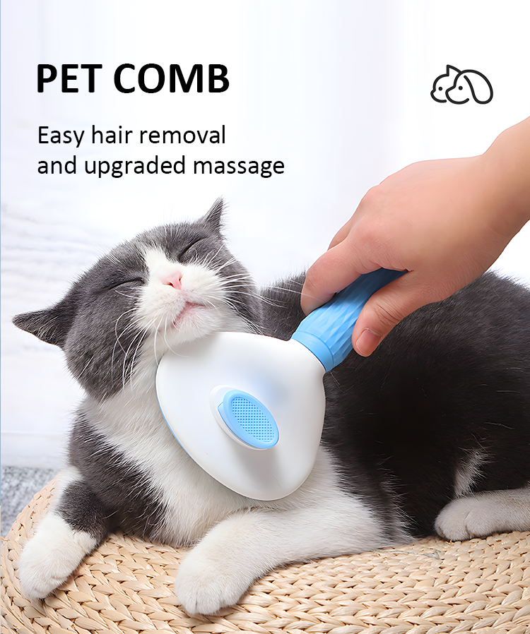 Pet Grooming Tool Dog Hair Remover Comb Cat Dog Hair Grooming And Care Brush For Long Hair Self Cleaning Pet Brush