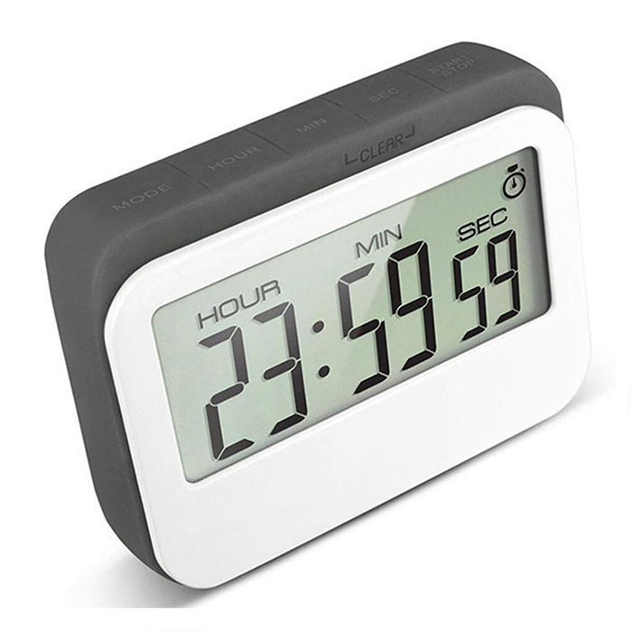 J&R Digital LCD Thin Mini Travel Alarm Clock Korean with Timer Very Small Slim Cheap 2.8