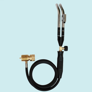 MAPP/LPG propane butane gas Self- Ignition Dual Tip Hose Torch with Valve