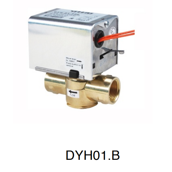 DN25 24VAC 3-Way Brass Motorized Zone Valve for Low Temperature Water and Gas Hydraulic Control with Diaphragm Structure