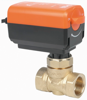 DN25 24VAC 3-Way Brass Motorized Zone Valve for Low Temperature Water and Gas Hydraulic Control with Diaphragm Structure