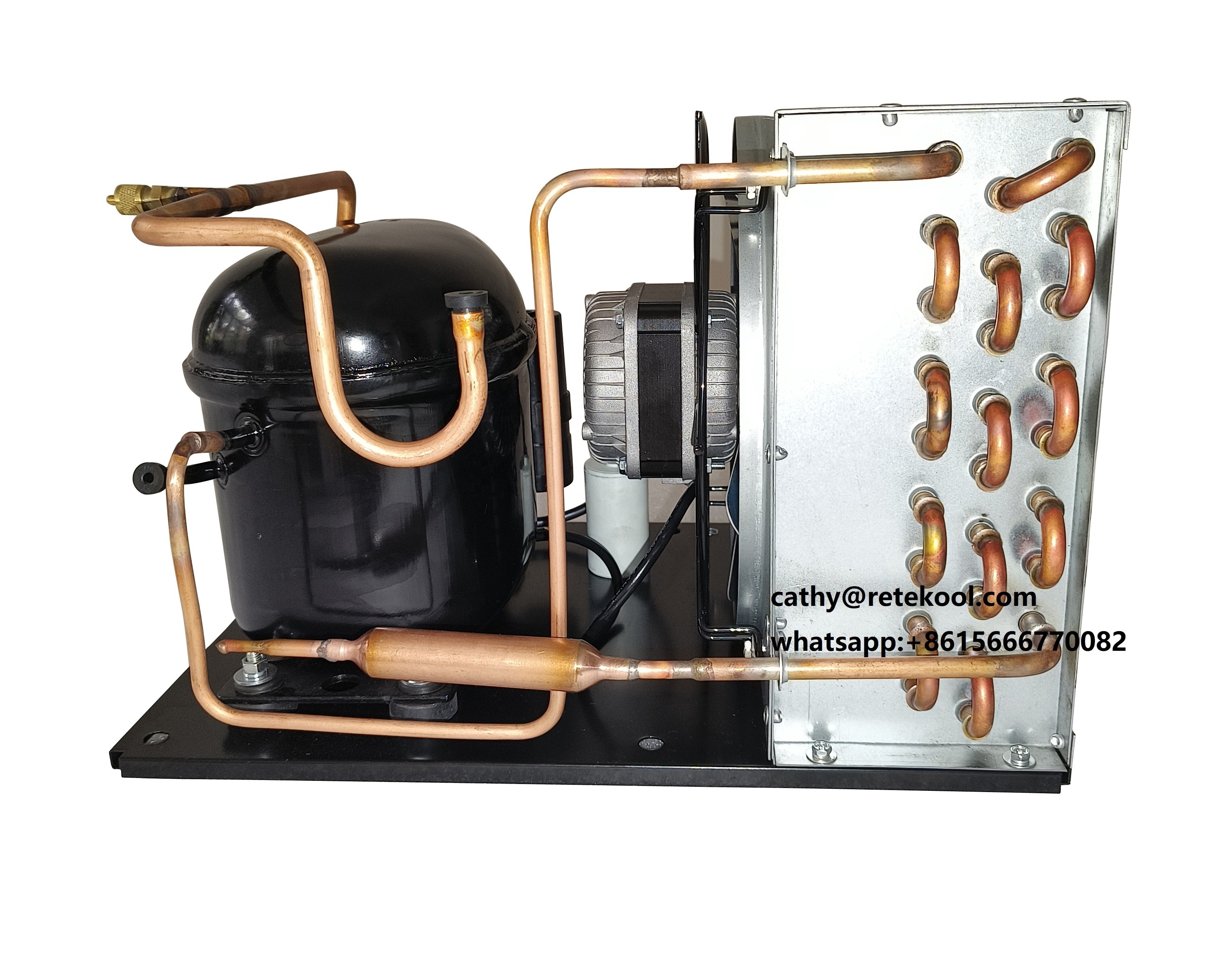 Factory Refrigeration spare Parts 1/2hp Refrigeration Compressor Condensing Unit R134 115v 60hz For Cold Room or air conditioner