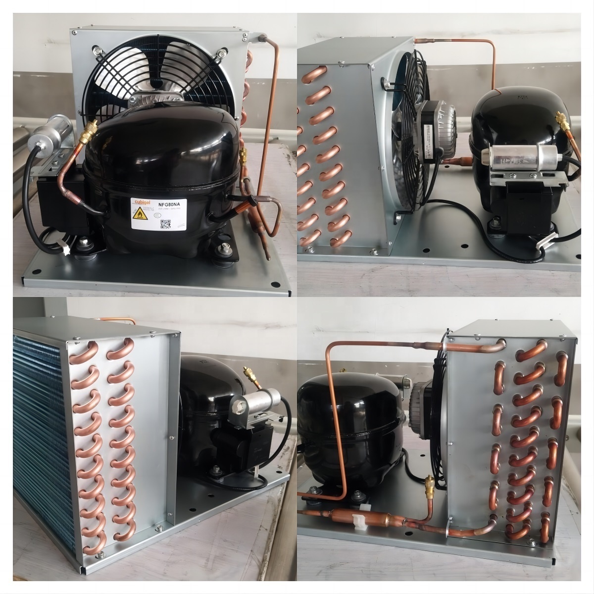 Factory Refrigeration spare Parts 1/2hp Refrigeration Compressor Condensing Unit R134 115v 60hz For Cold Room or air conditioner