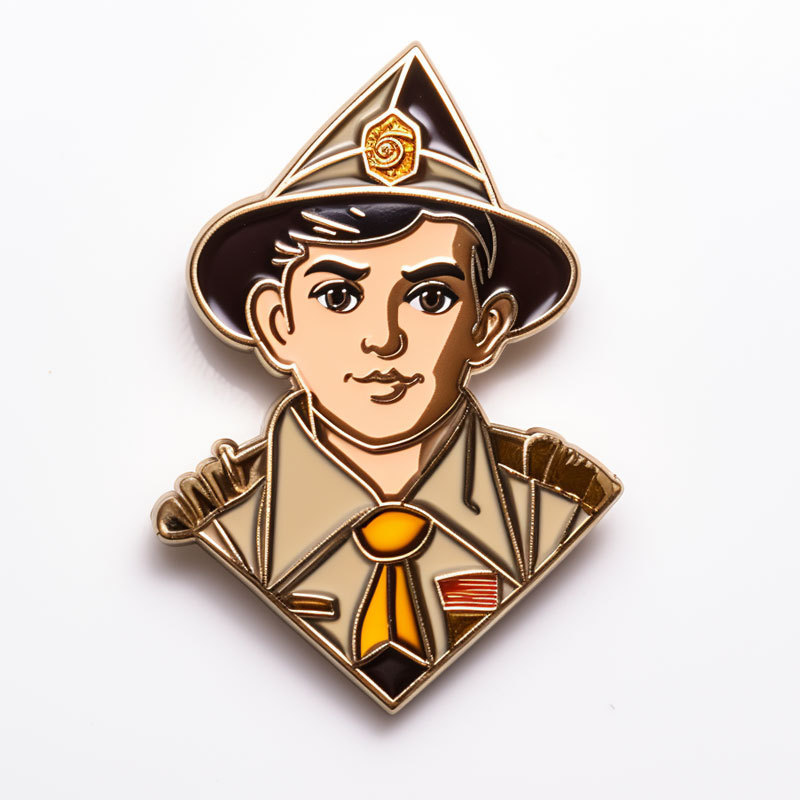 custom logo club metal badges enamel boy scouts lapel pins