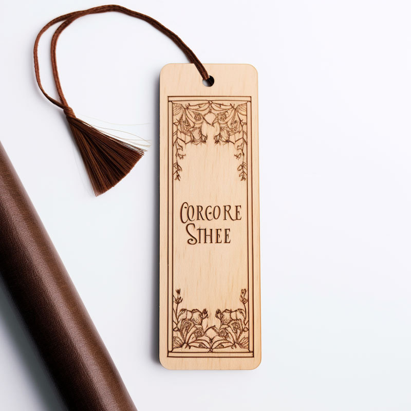 eco friendly school souvenir gift wood craft custom logo engraved wooden bookmark