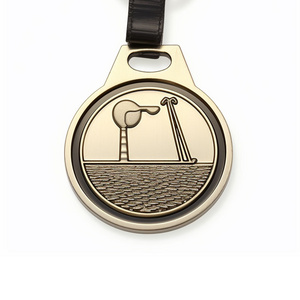 promotional gifts souvenir brand logo custom metal golf bag tag