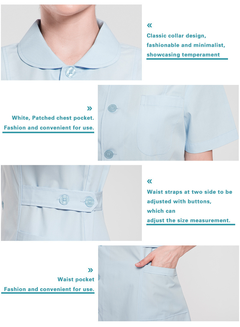 Hospital Nurse Uniform Medical Scrub Sets Waterproof Shorts Sleeve Nursing Uniforms for Women