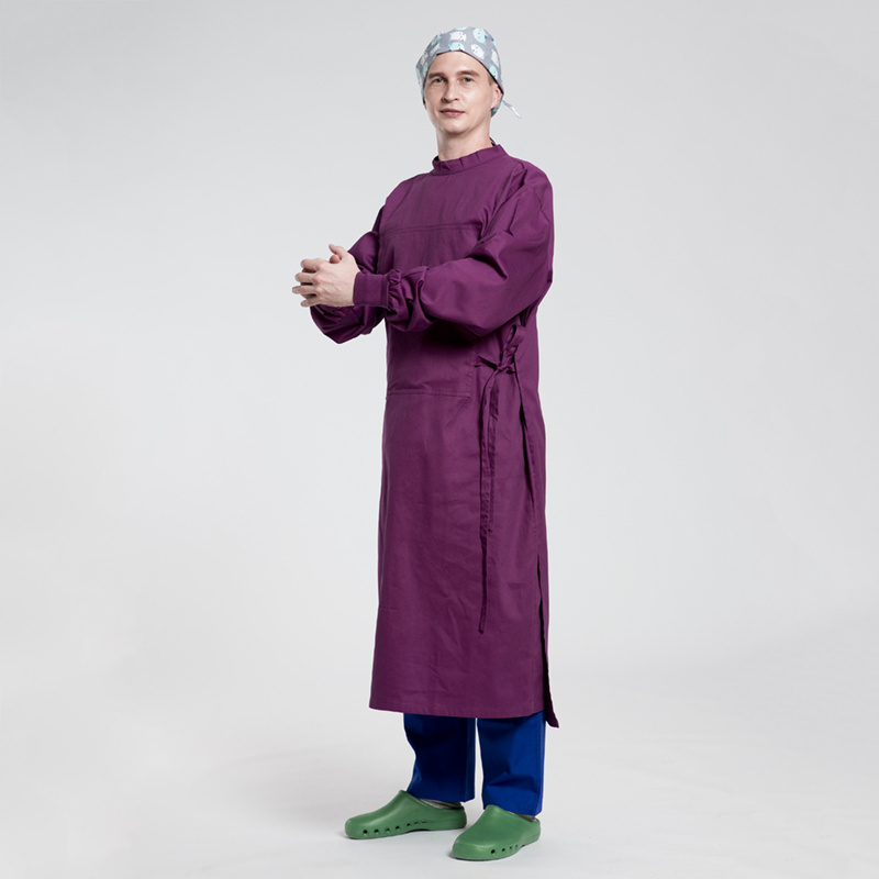 MengYIpin Fast Drying Reusable Surgical Gowns Professional Operating Room Sanatorium Doctor 100% Cotton Medical Gowns