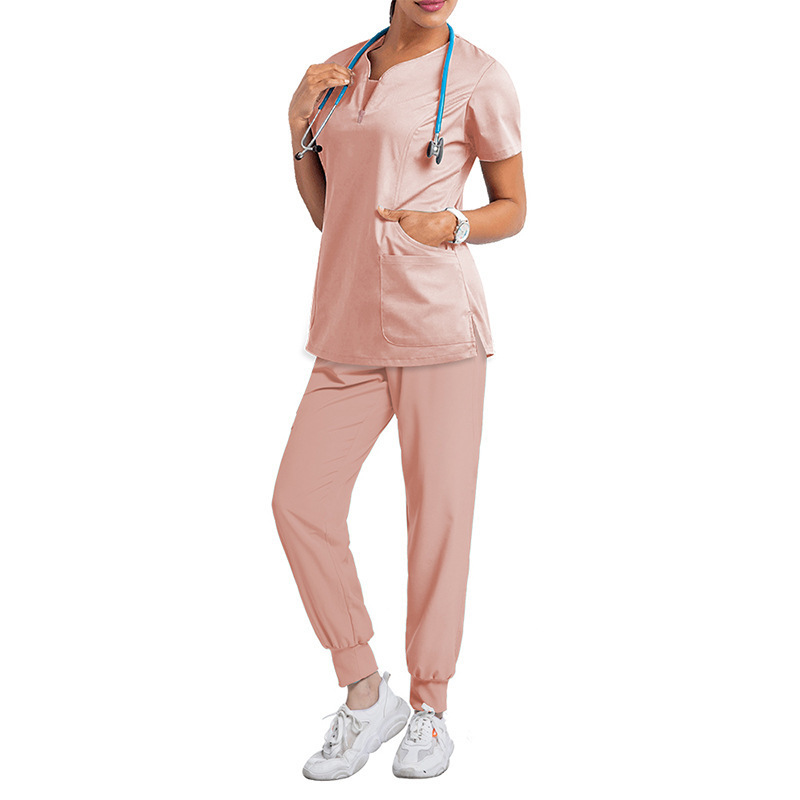 Custom Women Wholesale Stretch Uniforms Set Nursing Scrubs Medical Uniforms Scrubs