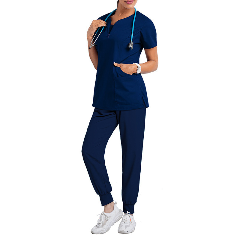 Custom Women Wholesale Stretch Uniforms Set Nursing Scrubs Medical Uniforms Scrubs