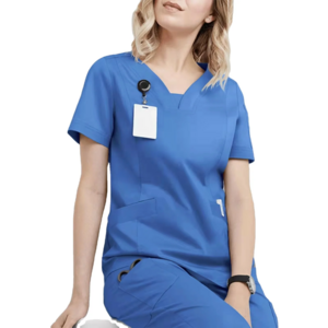 Uniform Medical Scrub Uniform Nurse Scrub Suit Wholesale 100% Cotton V Neck Hospital Uniform Medical Scrub on Sale