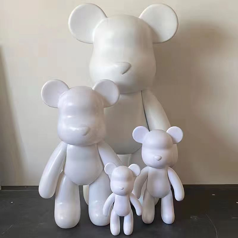 2024 Custom Made Blank bear Bearbrick Diy 18cm,21cm,23cm,33cm,36cm,52cm,75cm Bearbrick 1000