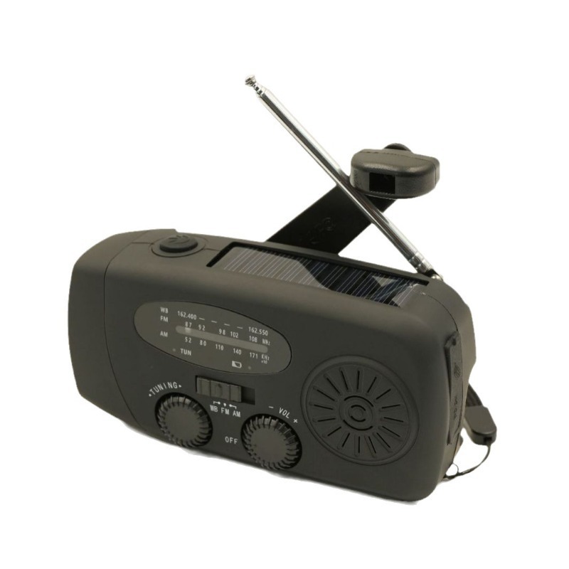 2000mah Portable Rechargeable Emergency Solar Hand Crank Radio Wb/noaa With Phone Charger And Led Torch Fm Emergency Radio