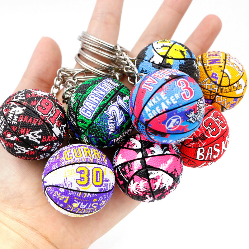 free sample New Arrival Wholesale Designer Vendors Pvc Silicone 3D Mini Volleyball Football Basketball Ball Keychain