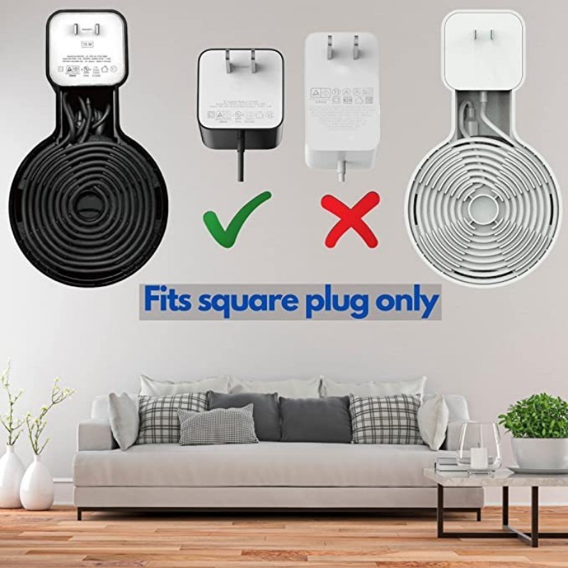 2024 Wall Mount For Alexa Echo Dot 3rd Generation Compact Bracket Case Built-in Cable Management Echo Dot 3 Wall Holder