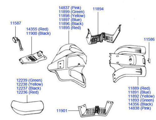 Kazuma atv atv parts For 50cc ATV Quad for Kazuma Meerkat & Hensim 50cc 70cc