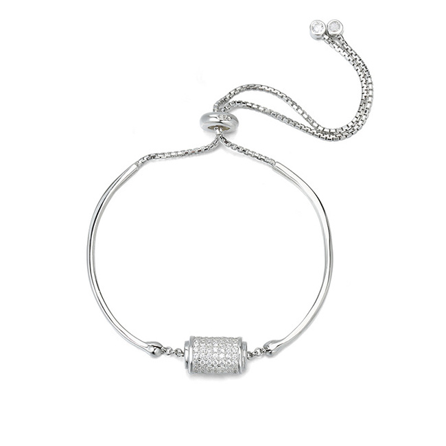 popular 925 Sterling Silver CZ Bracelets for women