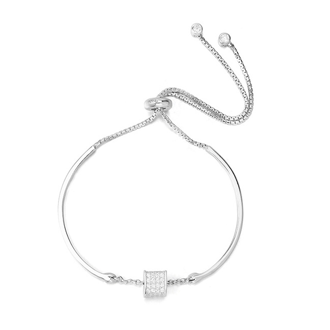 popular 925 Sterling Silver CZ Bracelets for women