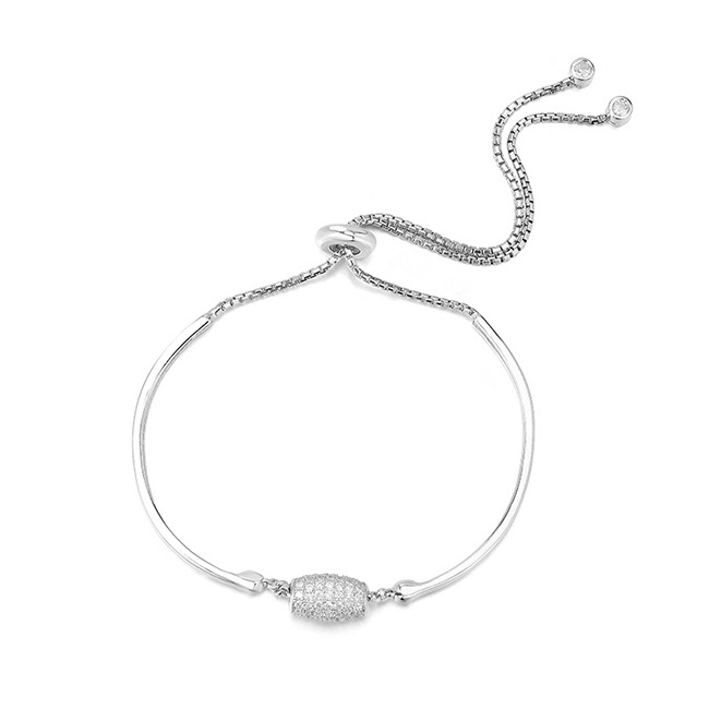 popular 925 Sterling Silver CZ Bracelets for women