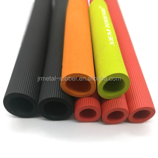 pre slit colored soft flexible rubber foam tubing with thin wall for skating rinks