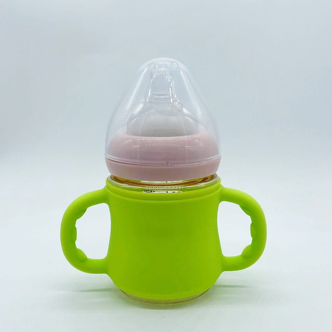 5oz Green Safe Baby Products Silicone baby Drinks Sleeve Holder Silicon Cover For Baby  Feeding Bottle